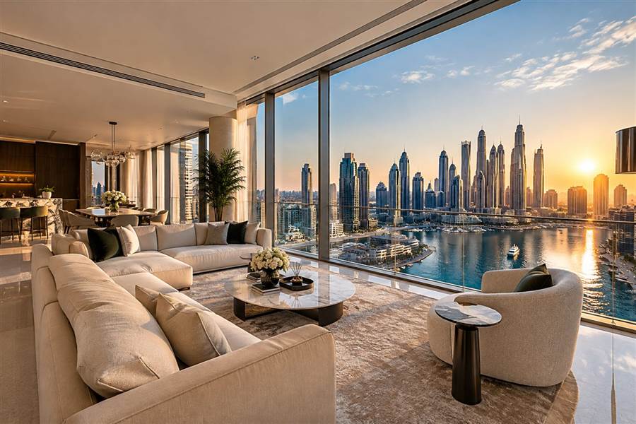 Penthouse with Dubai Marina view